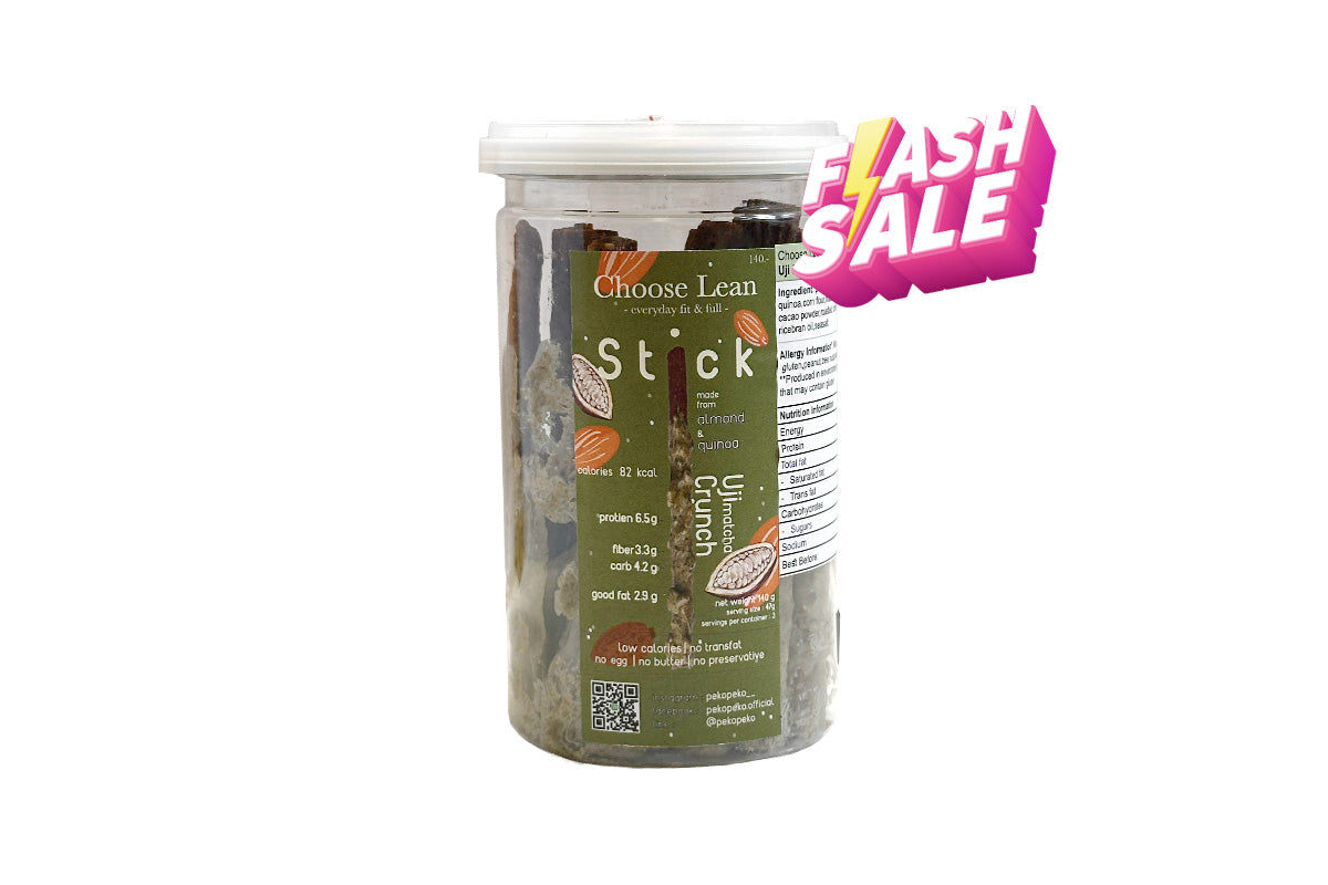 *本月優惠 任選2件 $98* Choose Lean 低碳高蛋白脆條 宇治抒茶朱古力味 140g