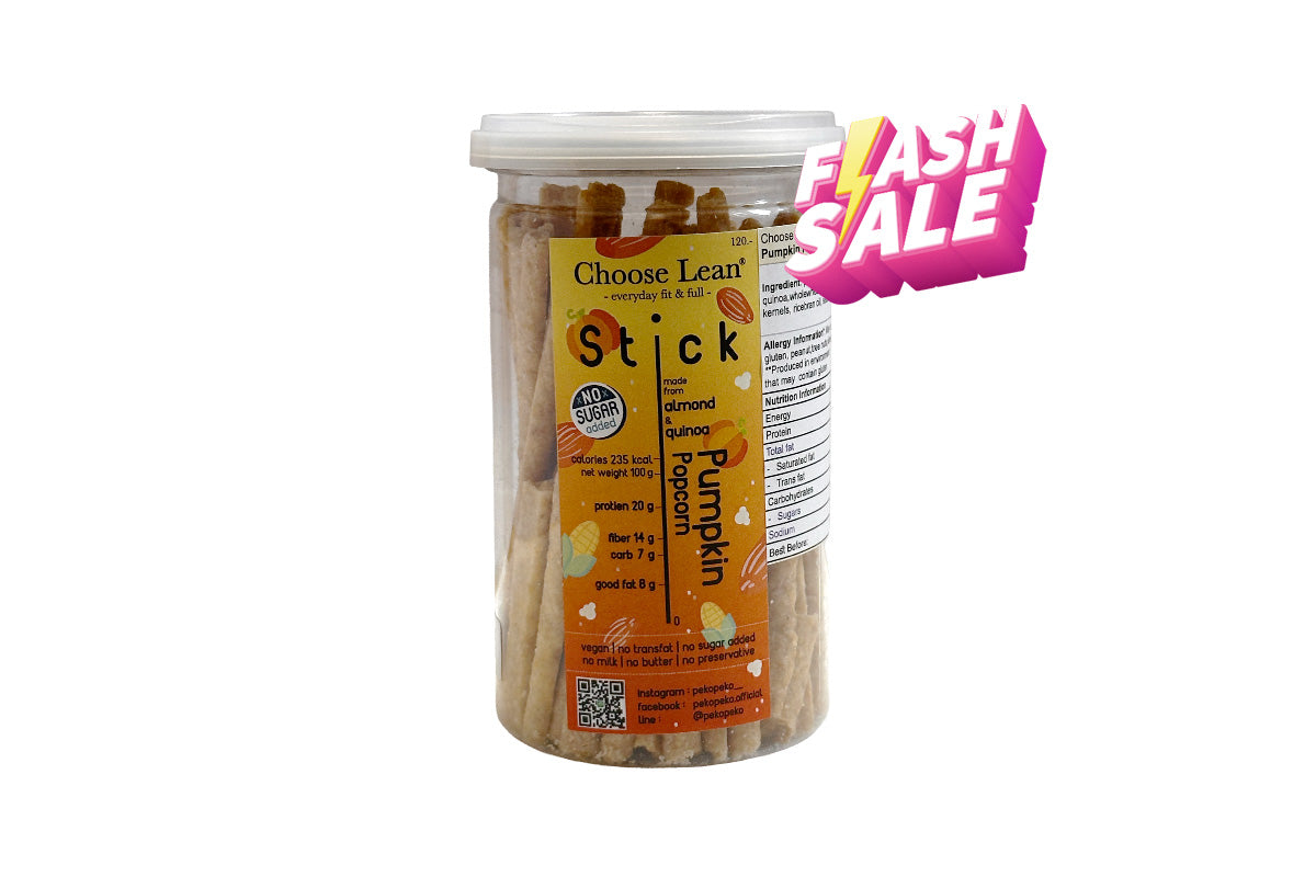 *本月優惠 任選2件 $98* Choose Lean 低碳高蛋白脆條-南瓜爆谷味 120g