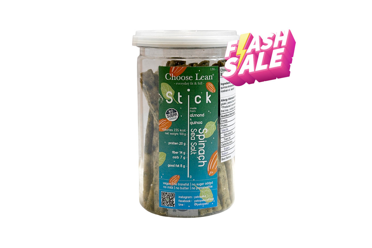 *本月優惠 任選2件 $98* Choose Lean 低碳高蛋白脆條-菠菜海鹽味 130g