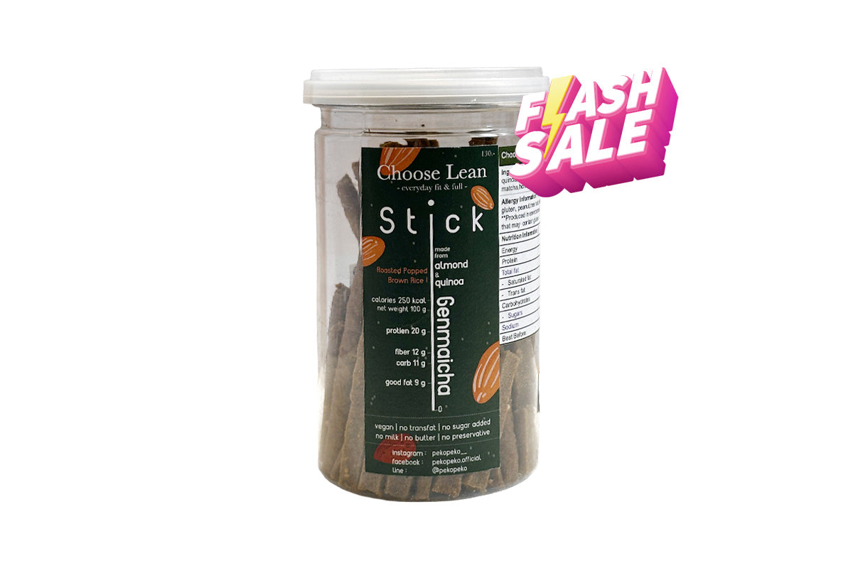 *本月優惠 任選2件 $98* Choose Lean 低碳高蛋白脆條-玄米茶味 130g