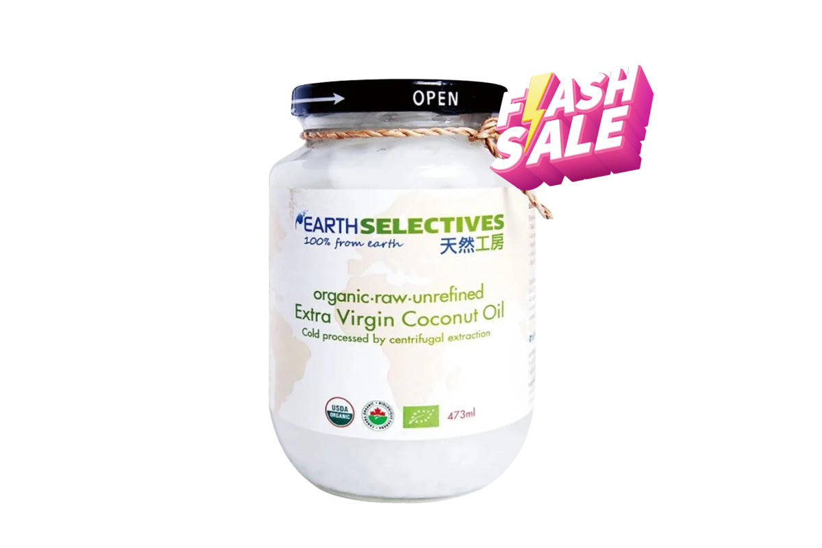Earth Selectives 天然工房 有機初榨冷壓椰子油 473ml