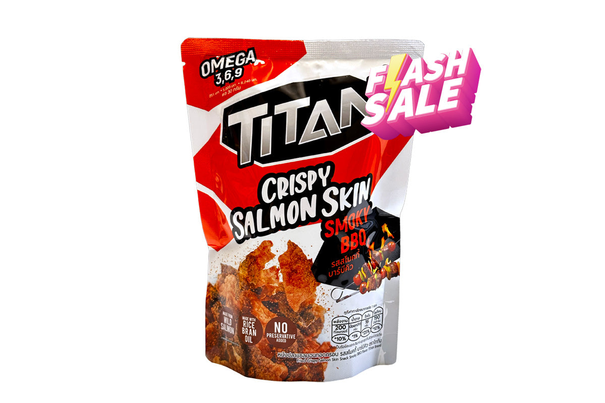 Titan 脆三文魚皮零食 - 辣鹹蛋味