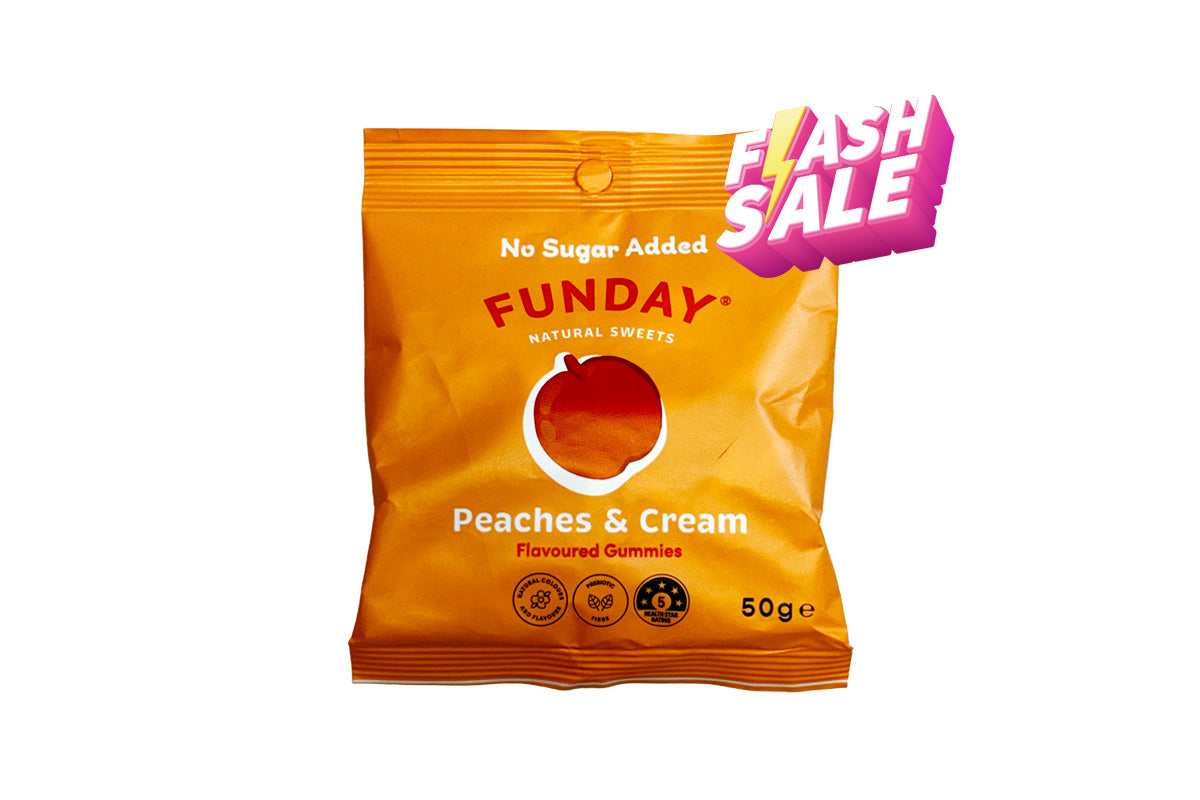 FUNDAY 無添加糖水蜜桃忌廉糖 50g