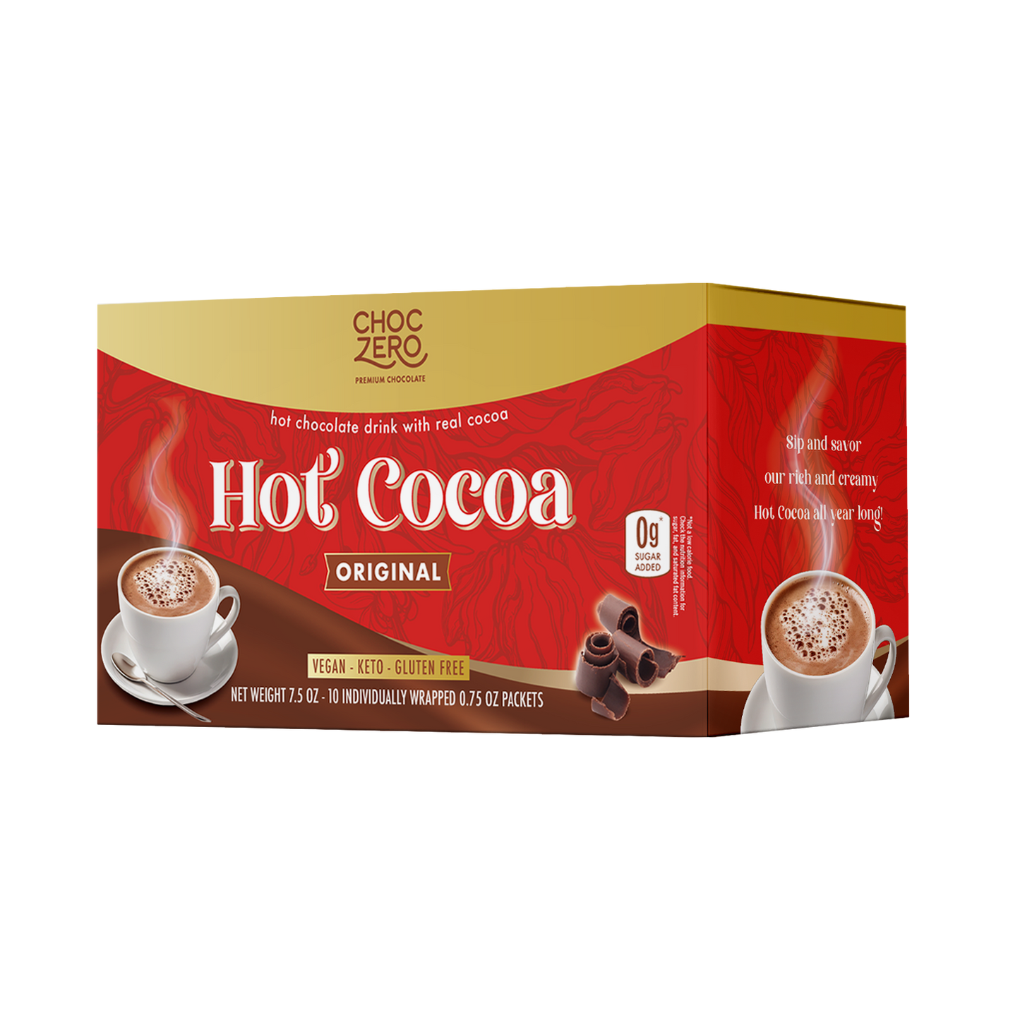 Choczero 無添加糖熱可可/朱古力(10包獨立包裝)