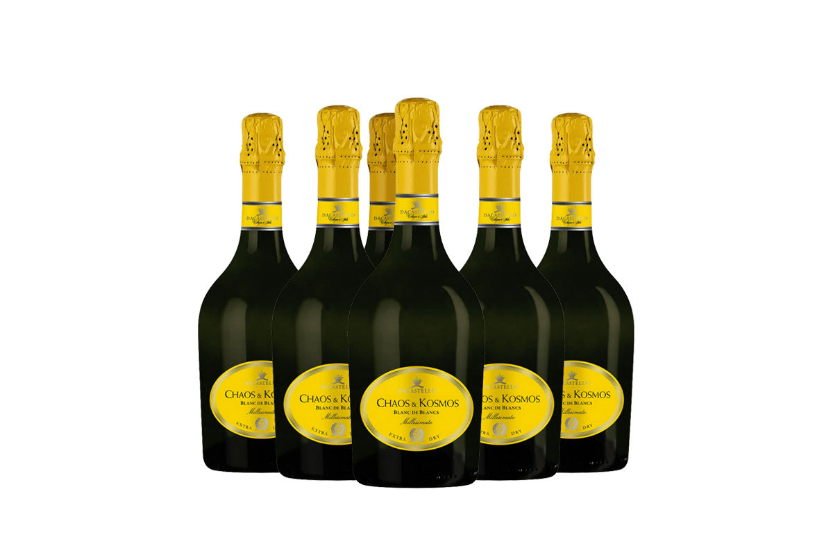 Dacastello Chaos & Kosmos Blanc de Blancs Millesimato Extra Dry (Set of 6)