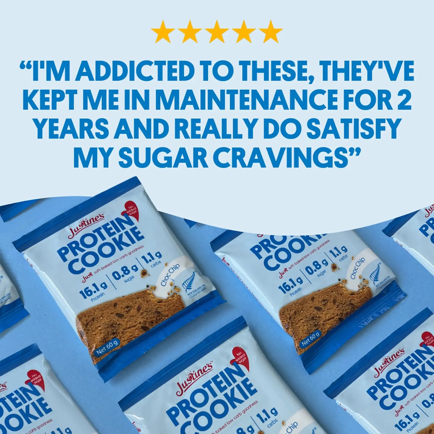 Justine's 蛋白曲奇(朱古力碎) 60g