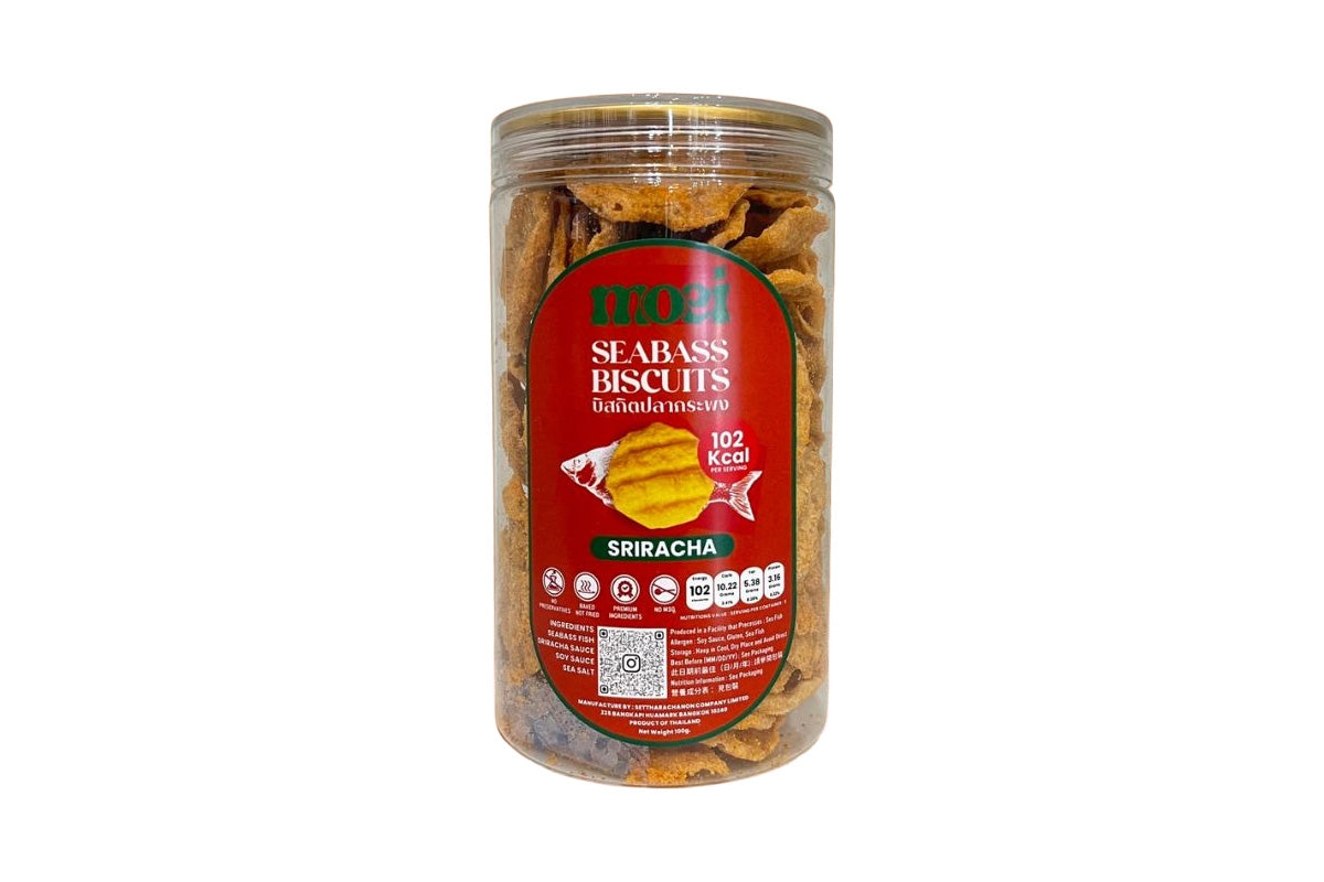 *本月優惠 任選3件 $180* MOEI 鱸魚脆片(是拉差味) 100g