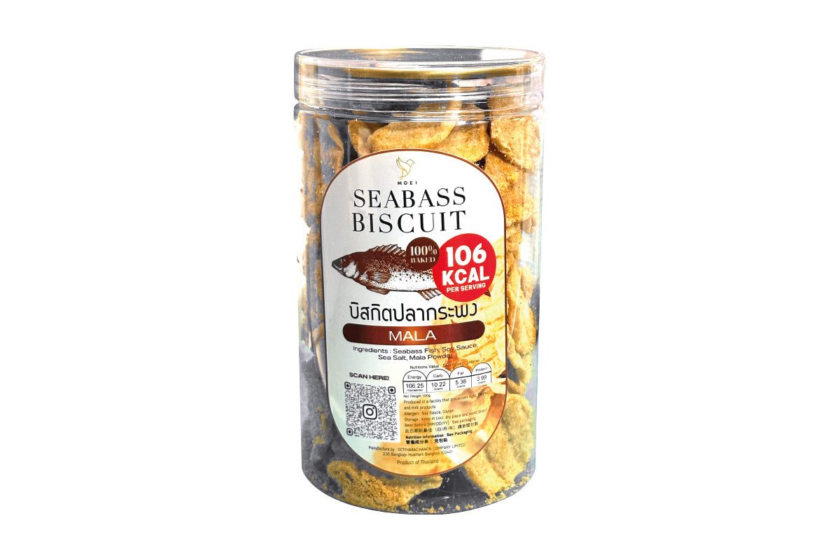 MOEI 鱸魚脆片(麻辣味) 100g