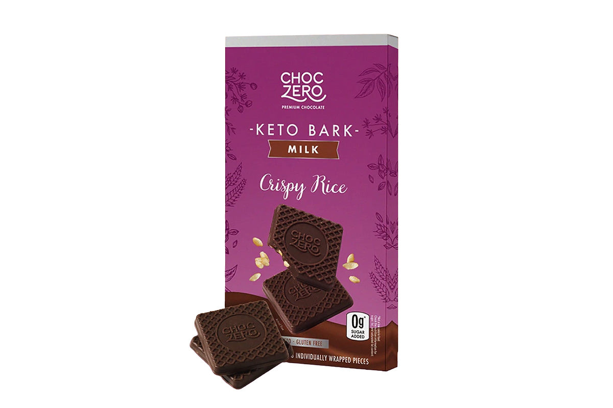 ChocZero Keto Bark 無糖牛奶朱古力塊(脆米)(盒裝90g)
