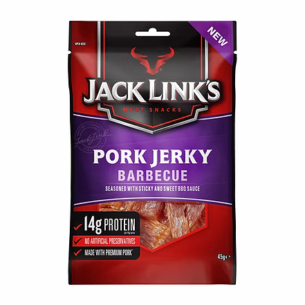 *[本月優惠]Jack Link's 45g/50g 系列 任選4件* $120 Jack Link's 紐西蘭燒烤味豬肉乾 45G