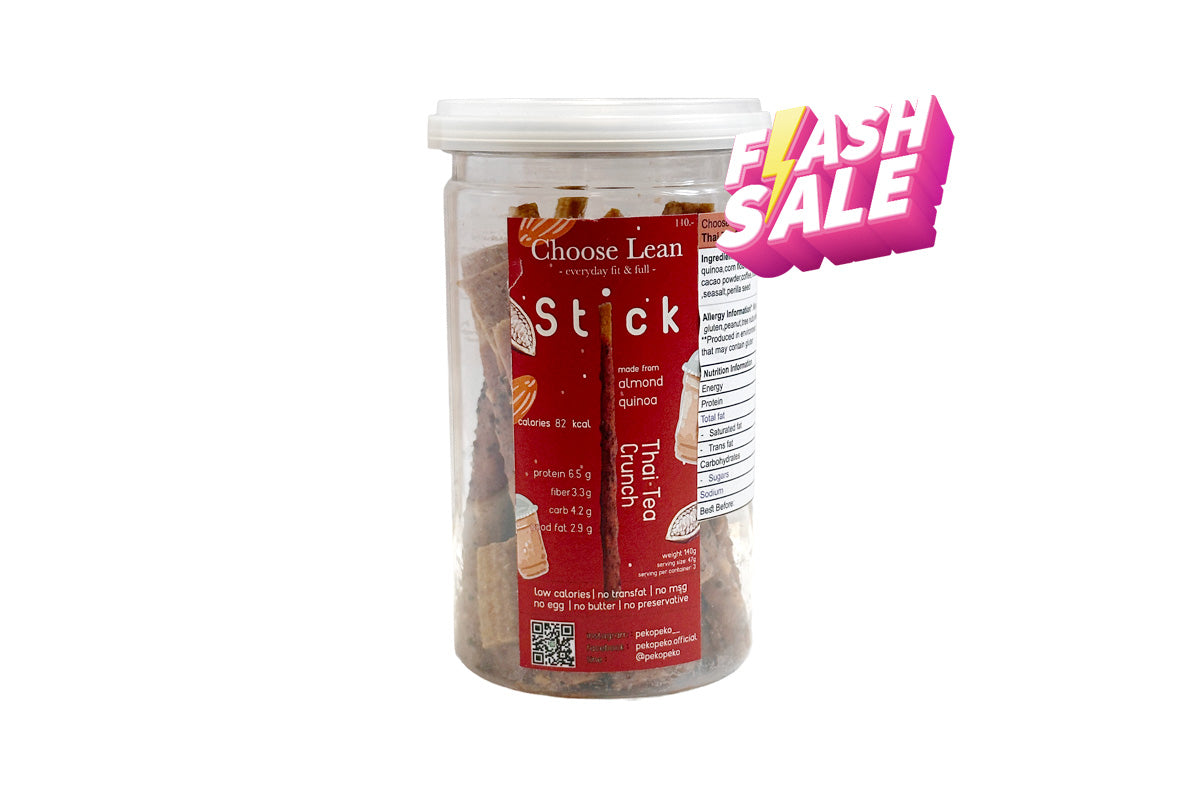 *本月優惠 任選2件 $98* Choose Lean 低碳高蛋白脆條 泰茶朱古力味 140g