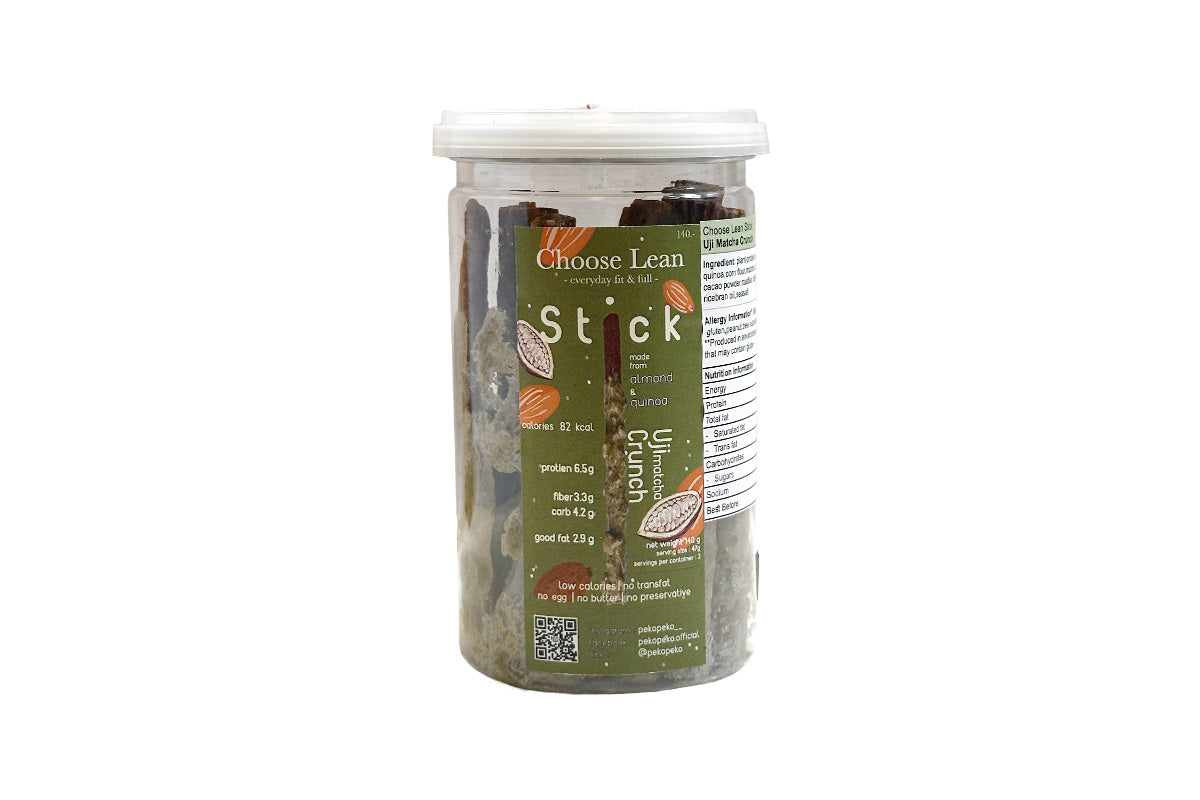 *本月優惠 任選2件 $98* Choose Lean 低碳高蛋白脆條 宇治抒茶朱古力味 140g