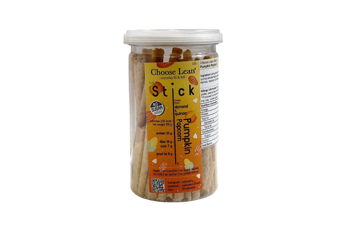 *本月優惠 任選2件 $98* Choose Lean 低碳高蛋白脆條-南瓜爆谷味 120g