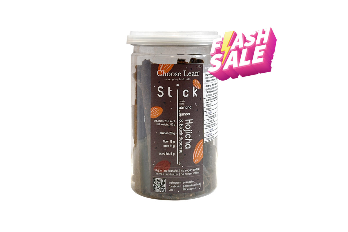 *本月優惠 任選2件 $98* Choose Lean 低碳高蛋白脆條-焙茶黑芝麻味 130g