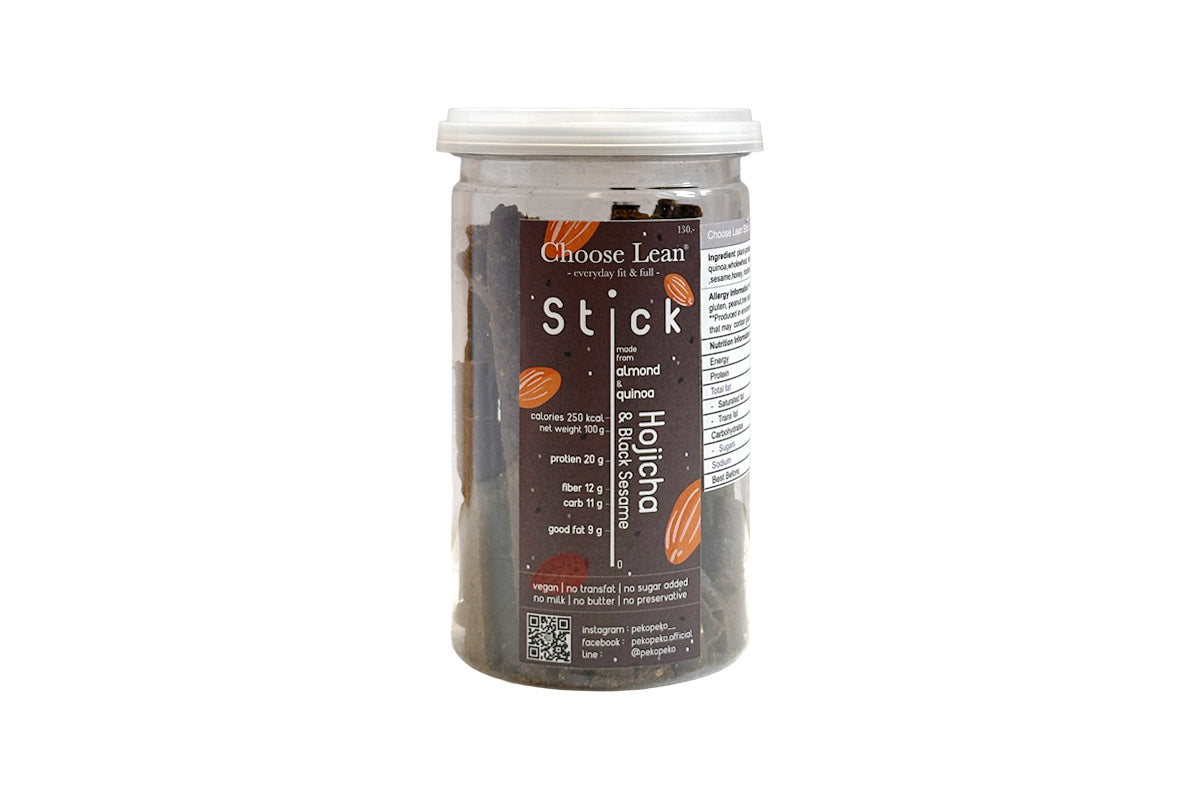 *本月優惠 任選2件 $98* Choose Lean 低碳高蛋白脆條-焙茶黑芝麻味 130g