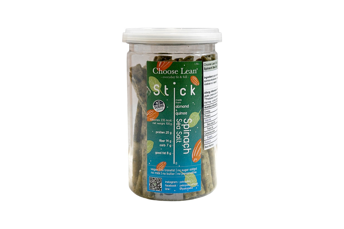 *本月優惠 任選2件 $98* Choose Lean 低碳高蛋白脆條-菠菜海鹽味 130g