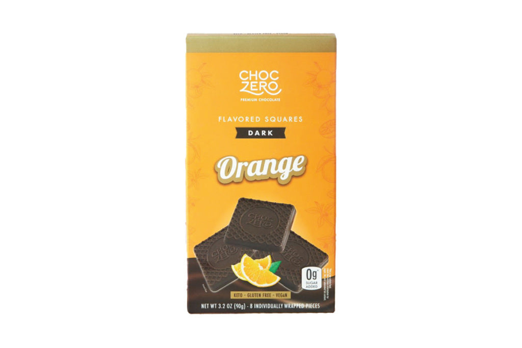 ChocZero Flavored Squares 純素黑朱古力方塊(橙味)(盒裝90g)
