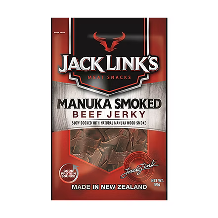 *[本月優惠]Jack Link's 45g/50g 系列 任選4件 $120* Jack Link's 紐西蘭慢煮麥蘬卡木煙燻草飼牛肉乾 50g