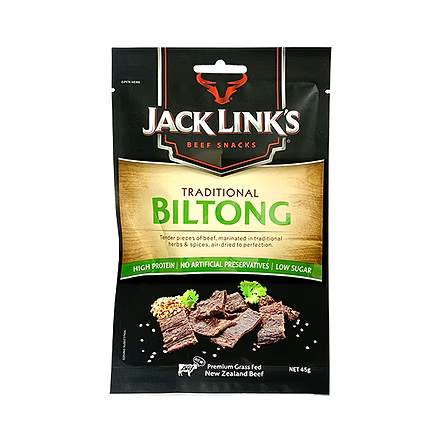 *[本月優惠]Jack Link's 45g/50g 系列 任選4件 $120* Jack Link's 紐西蘭低糖高蛋白質草飼牛肉乾 45g