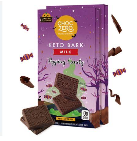 Choczero Keto Bark 無糖牛奶朱古力塊(爆炸糖)(盒裝90g)【限量版】