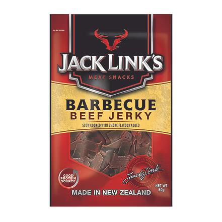 *[本月優惠]Jack Link's 45g/50g 系列 任選4件 $120* Jack Link's 紐西蘭慢煮燒烤木煙燻牛肉乾 50g