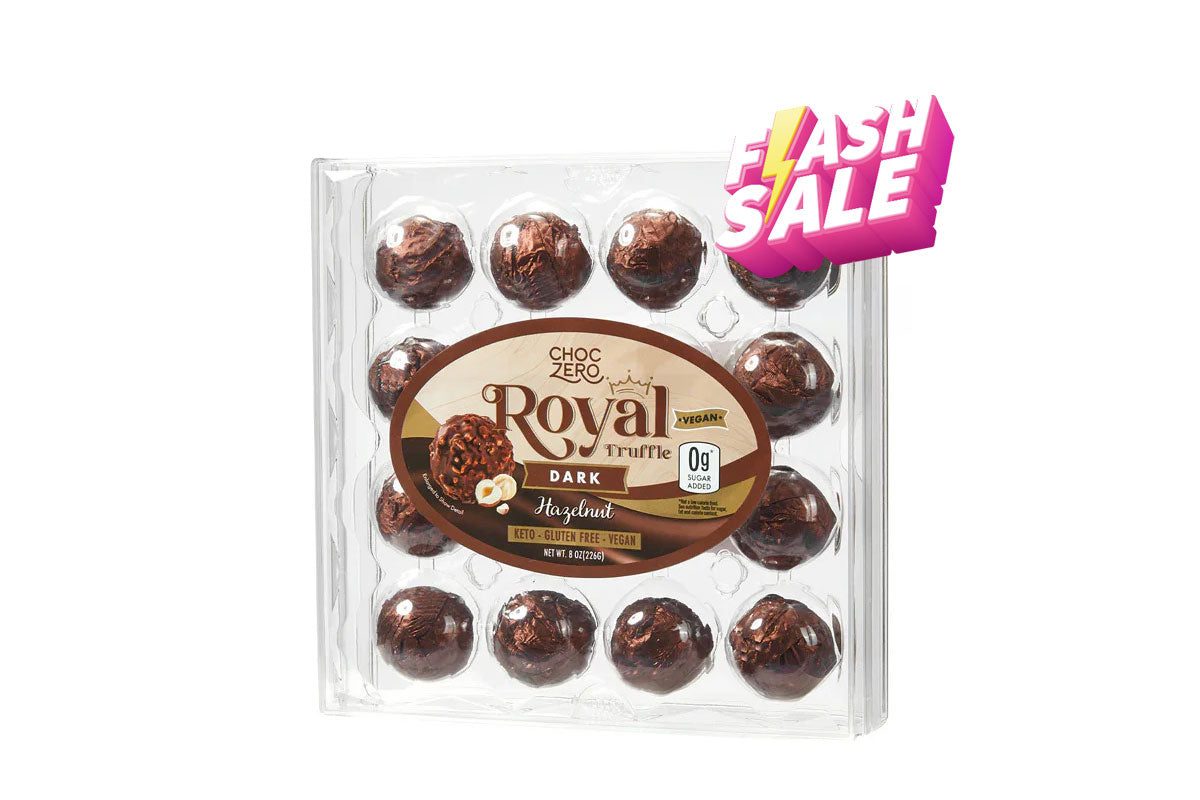 ChocZero Royal Truffle 低碳榛子夾心黑朱古力球(純素)