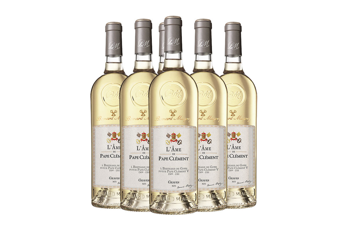Bernard Magrez L'Ame de Pape Clement Blanc (Set of 6)