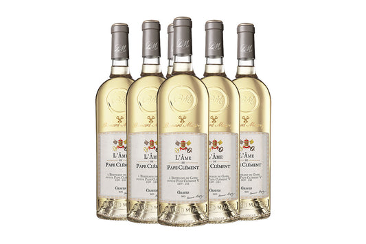 Bernard Magrez L'Ame de Pape Clement Blanc (Set of 6)