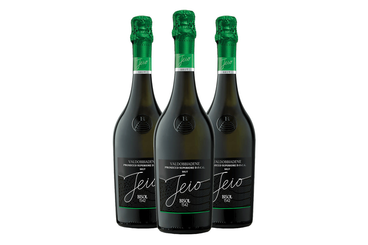 Bisol Jeio Brut Valdobbiadene Prosecco Superiore DOCG - Bundle of 3