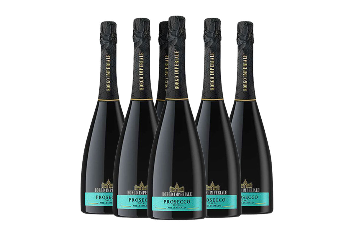 Borgo Imperiale Prosecco Millesimato Bru (Set of 6)