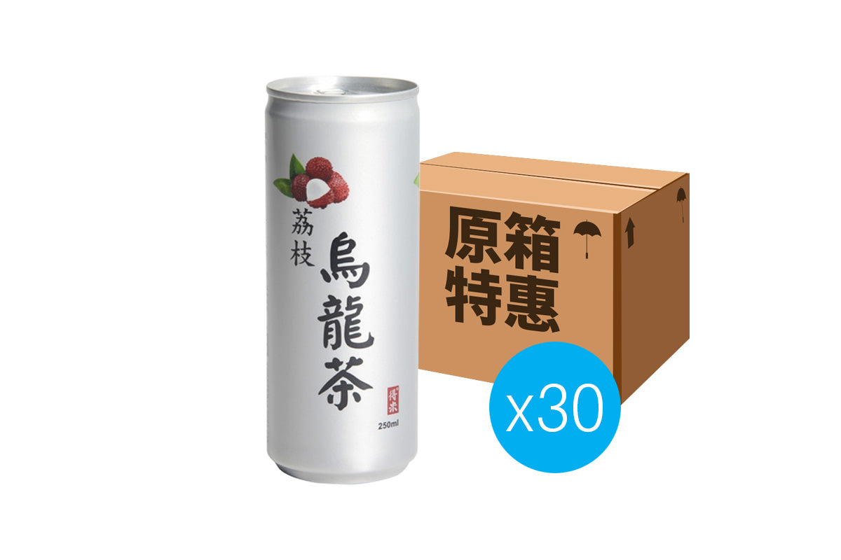 [原箱30罐]得米 荔枝烏龍茶 250ml x30
