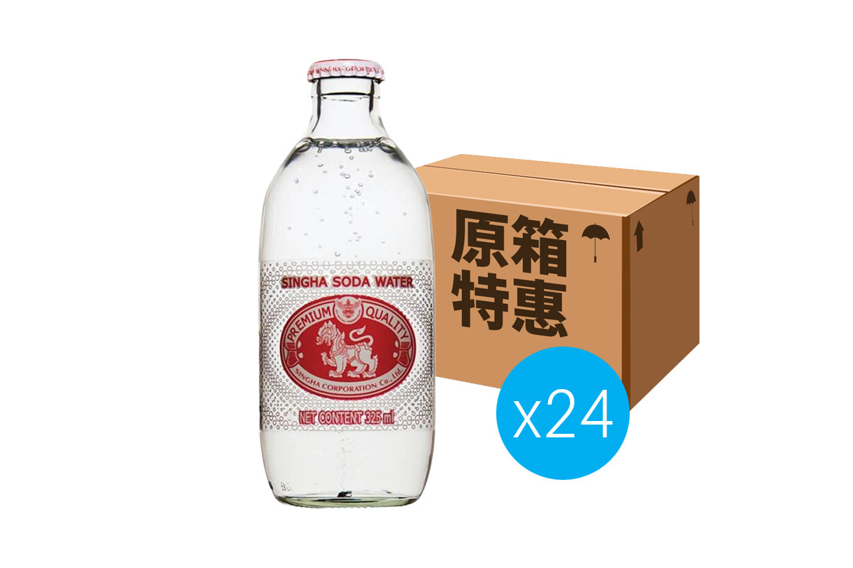 [原箱24枝]勝獅牌 梳打水 325ml x24