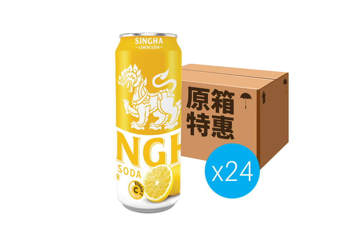 [原箱24枝]Singha 無糖檸檬味梳打水 330ml x24