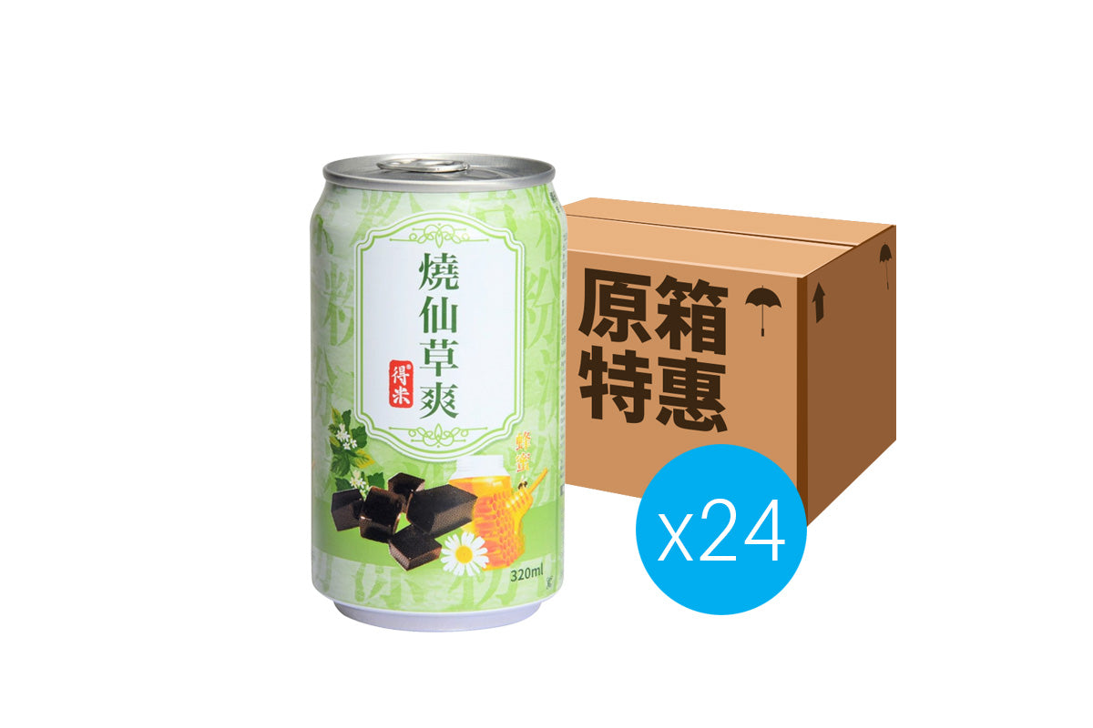 [原箱24罐]得米 燒仙草爽 320ml x24