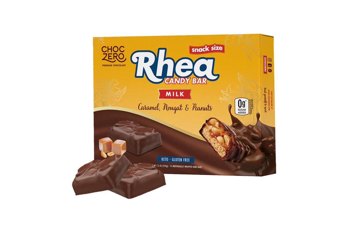 *Flash Offer⚡(now-14/12)*ChocZero Rhea 低碳焦糖花生朱古力糖果棒粒(15件裝)