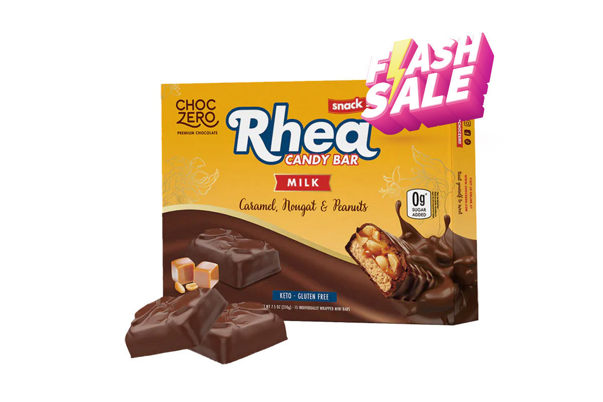 *Flash Offer⚡(now-14/12)*ChocZero Rhea 低碳焦糖花生朱古力糖果棒粒(15件裝)