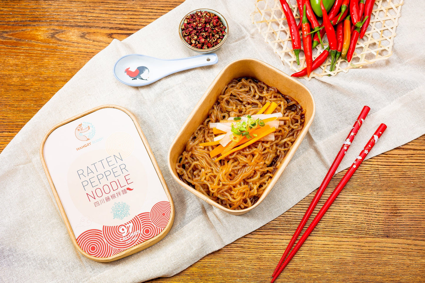 HANGRY BUDDY 四川藤椒蒟蒻拌麵 220g