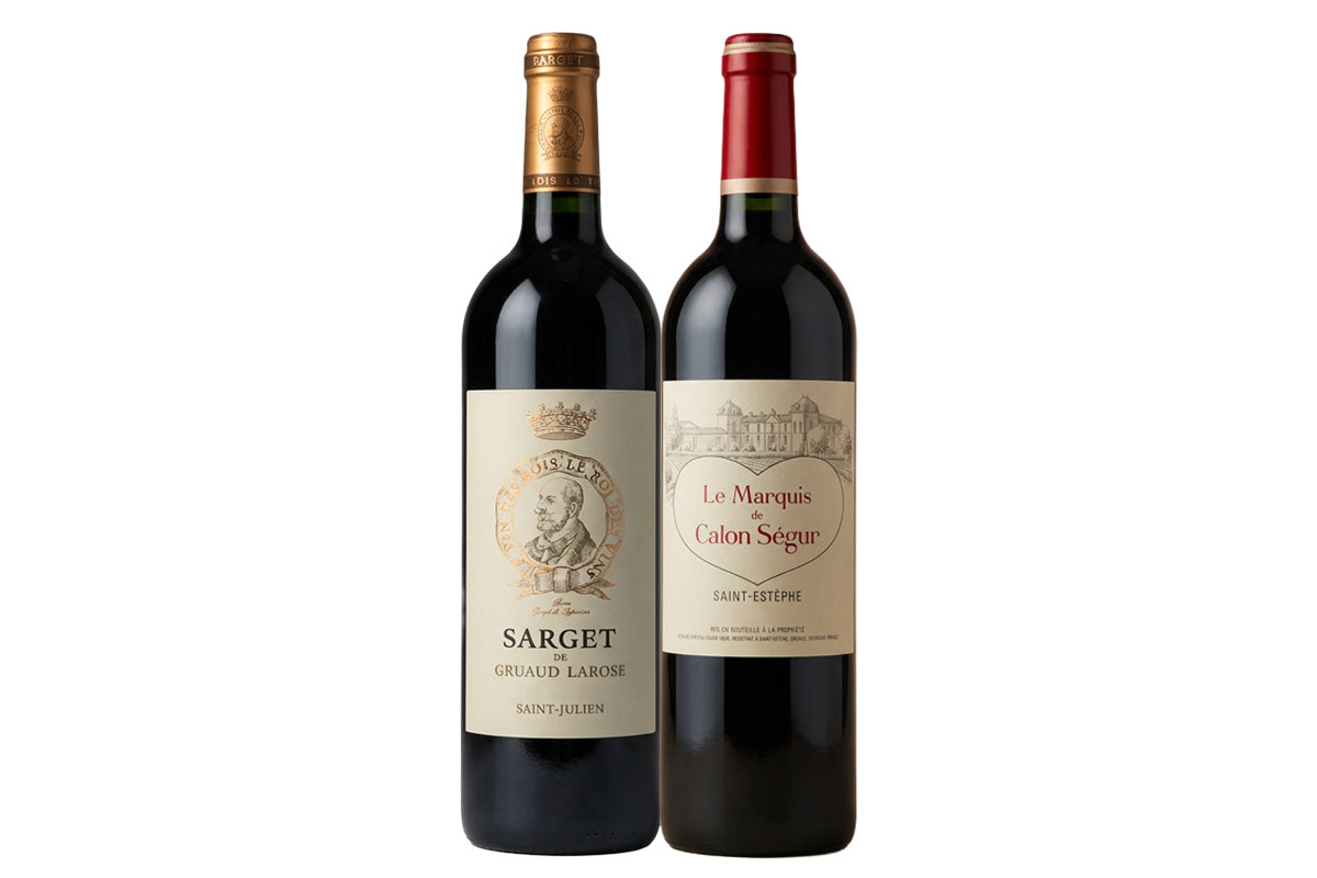 Sarget de Gruaud Larose Saint Julien 2020 & Le Marquis de Calon Segur Saint Estephe 2019 Bundle