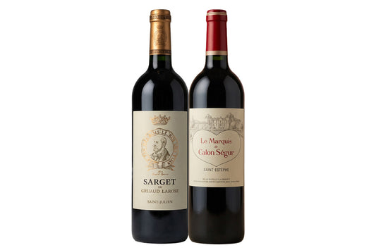 Sarget de Gruaud Larose Saint Julien 2020 & Le Marquis de Calon Segur Saint Estephe 2019 Bundle