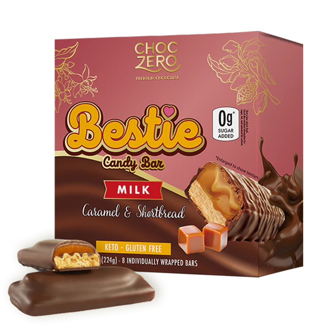 ChocZero Bestie 焦糖脆餅朱古力糖果棒 224g