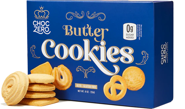 *本月優惠 任選2件 $150* ChocZero 低碳丹麥牛油曲奇(盒裝) 226g