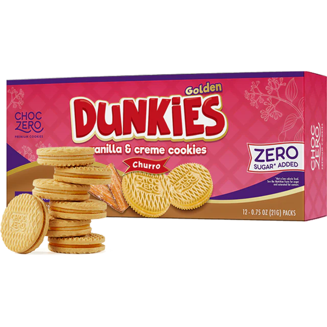 *本月優惠 任選2件 $150* ChocZero Dunkies 低碳夾心曲奇(肉桂味) 252g