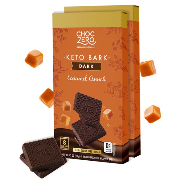 ChocZero Keto Bark 無糖黑朱古力塊(焦糖)(盒裝90g)