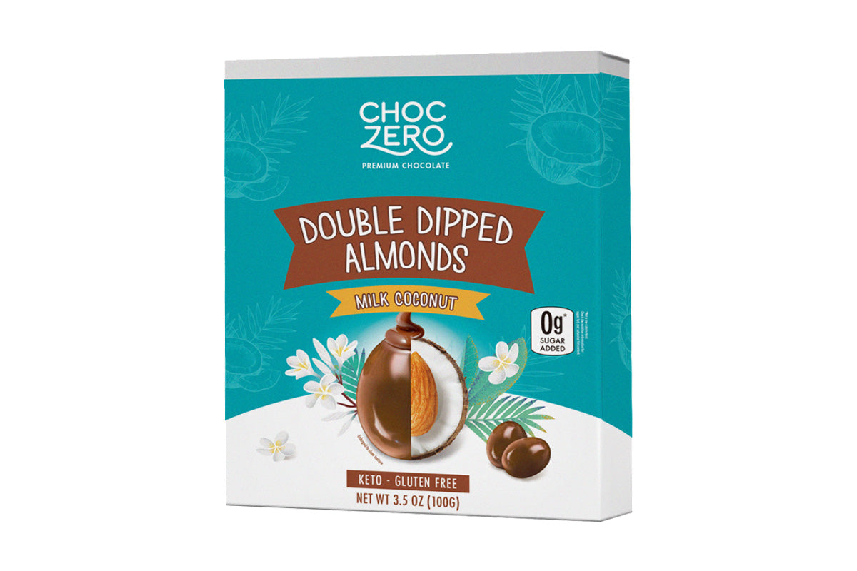 ChocZero Double Dipped 無添加糖雙重夾心朱古力粒(椰子杏仁) 100g