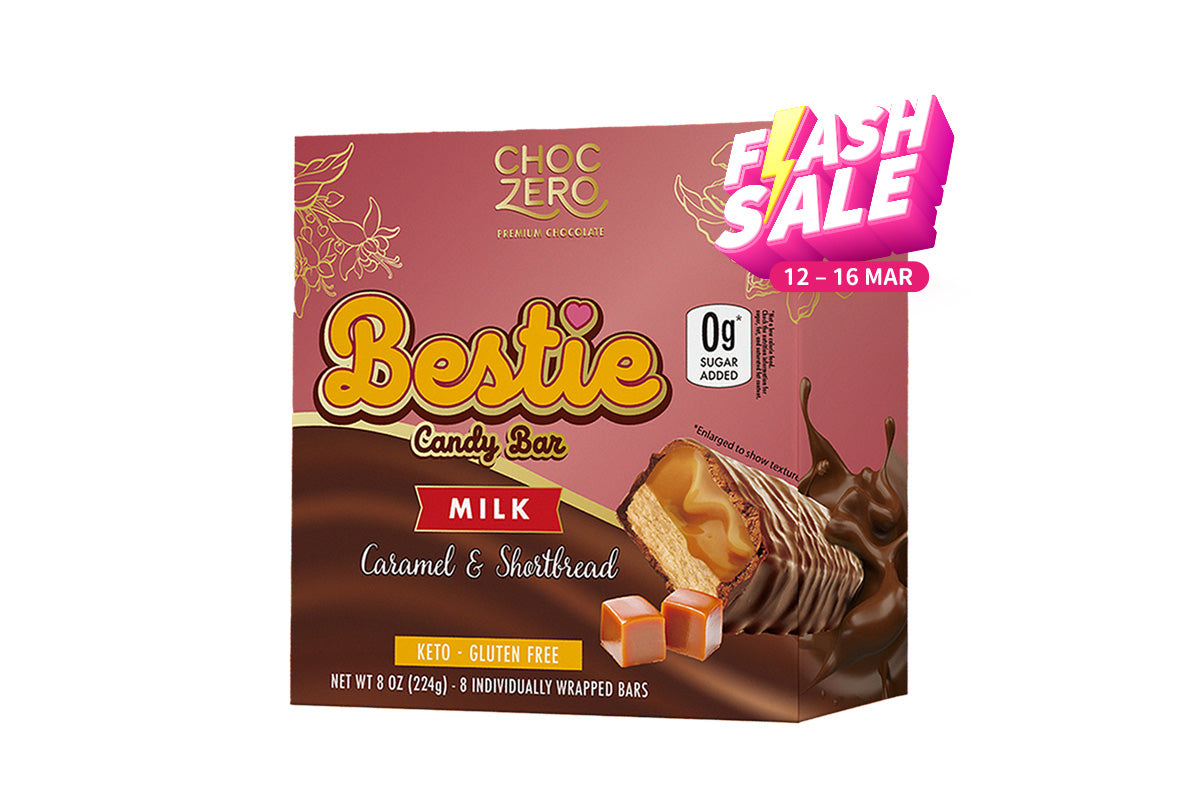 A- Limited Time Offer (12 Mar - 16 Mar) - ChocZero  Bestie 焦糖脆餅朱古力糖果棒 224g