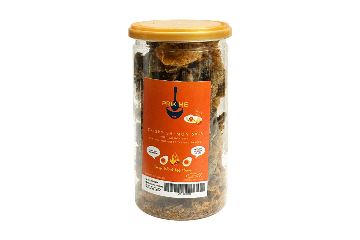 PRIK ME 泰國生酮三文魚魚皮(辣咸蛋黃味)